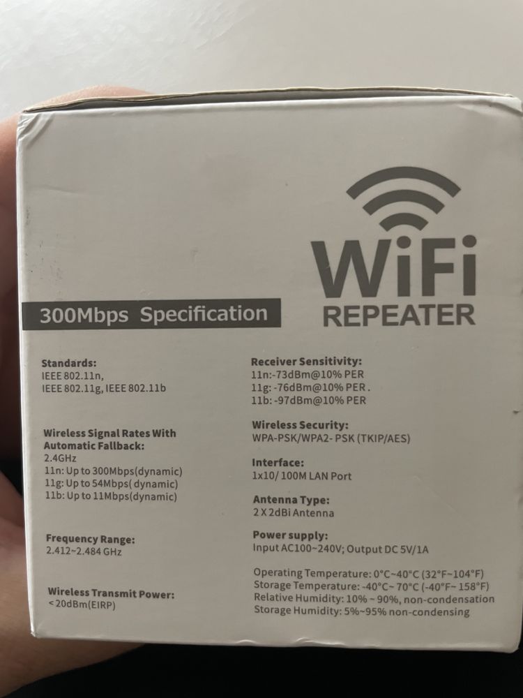 Підсилювач сигналу,репитер wifi 1200 Мбіт/с 5 Ггц, 2,4