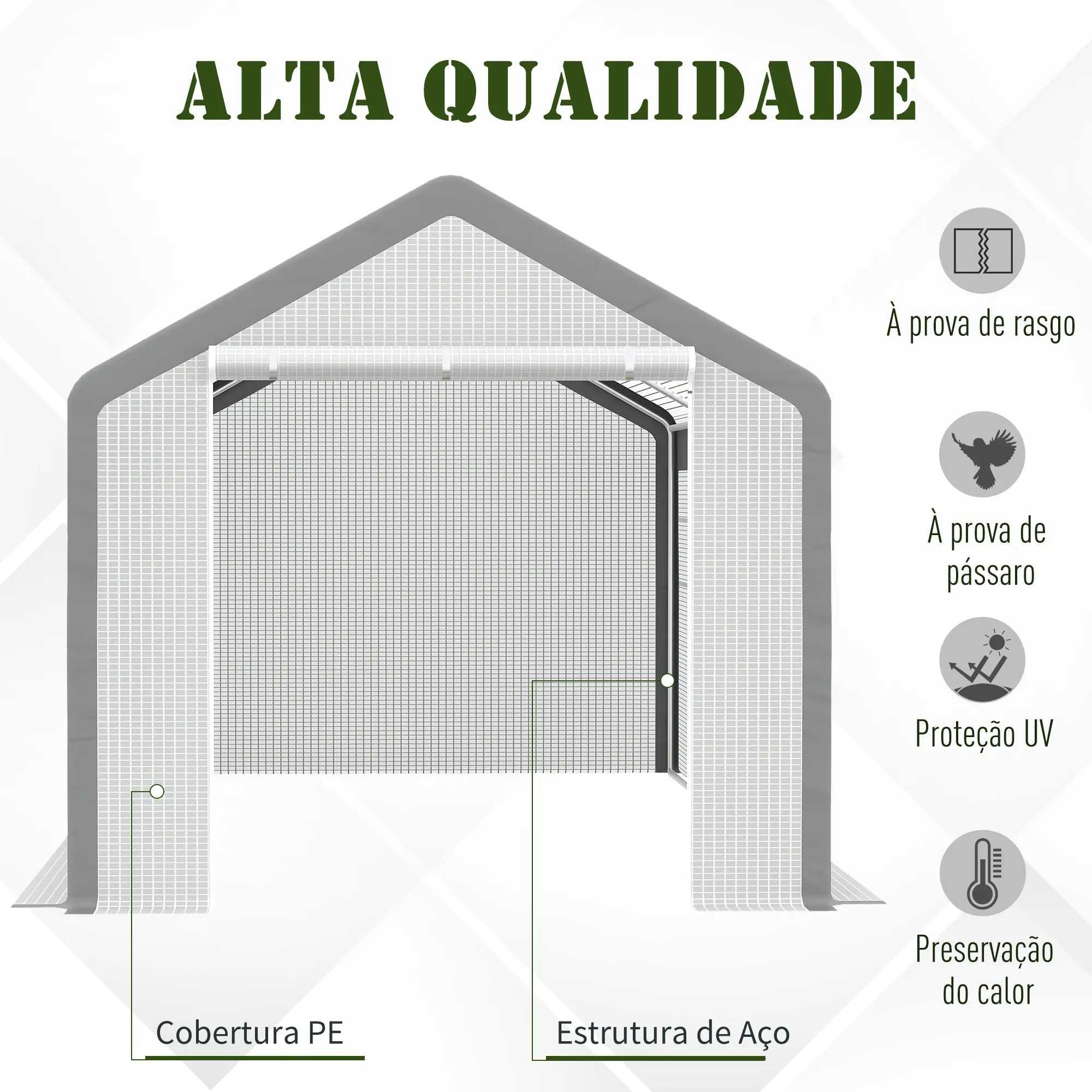 Estufas Jardim 600x300x280 NOVAS! (Entregas Grátis)