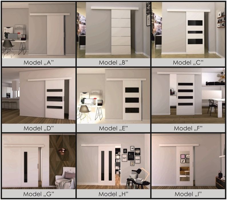 Drzwi przesuwne C70 76x205cm sonoma, producent, najtaniej, komplet