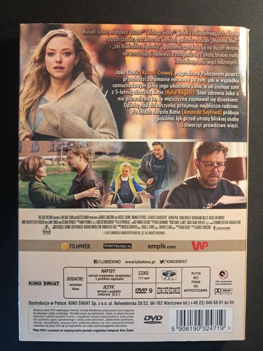 Ojcowie i córki | Crowe | Seyfried | DVD