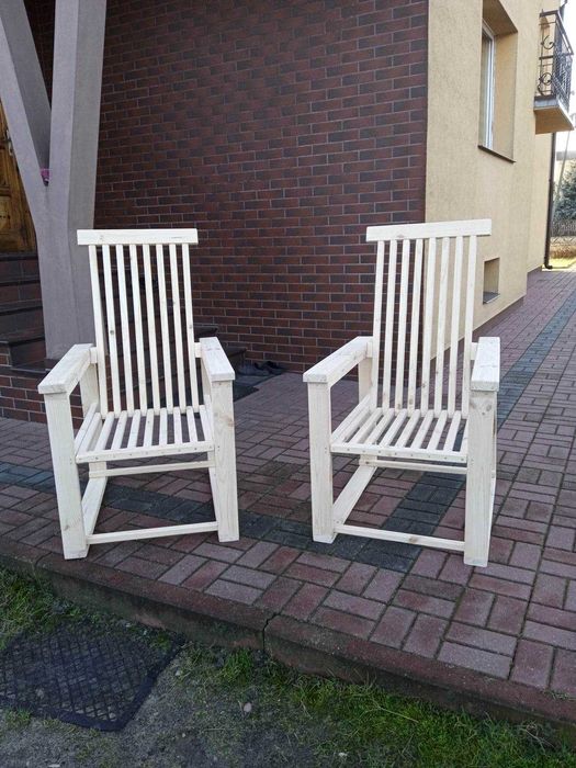 Fotel krzesło ogrodowe drewniane