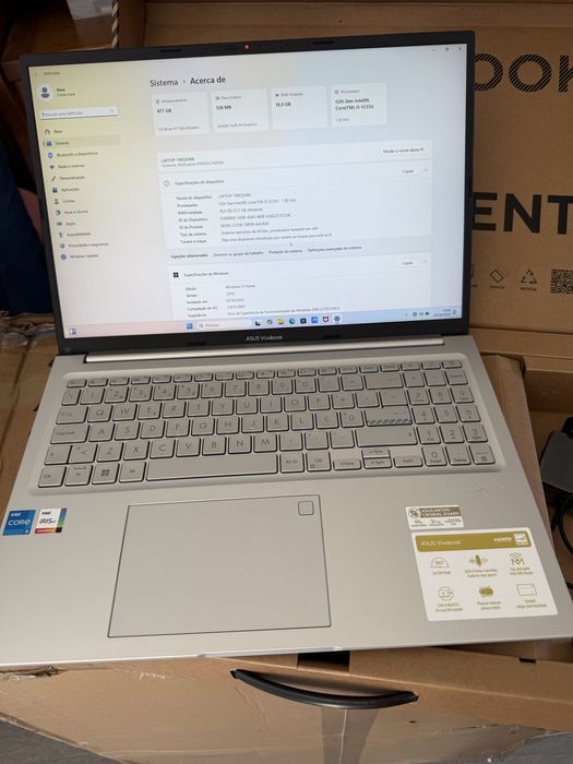 Portatil HP i5 16gb Ram 512 SSD nvme com caixa e garantia