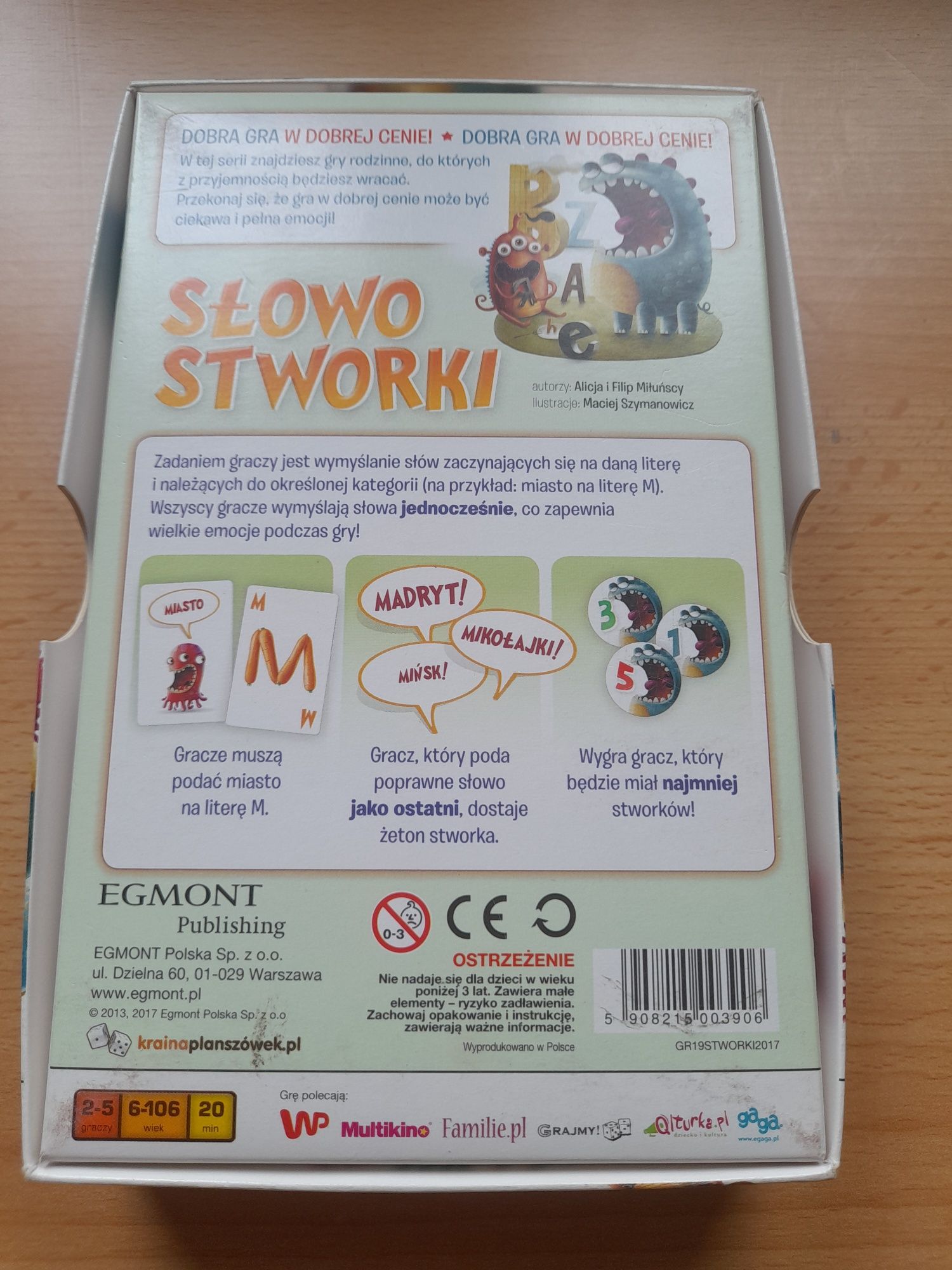 Gra planszowa - Słowostworki