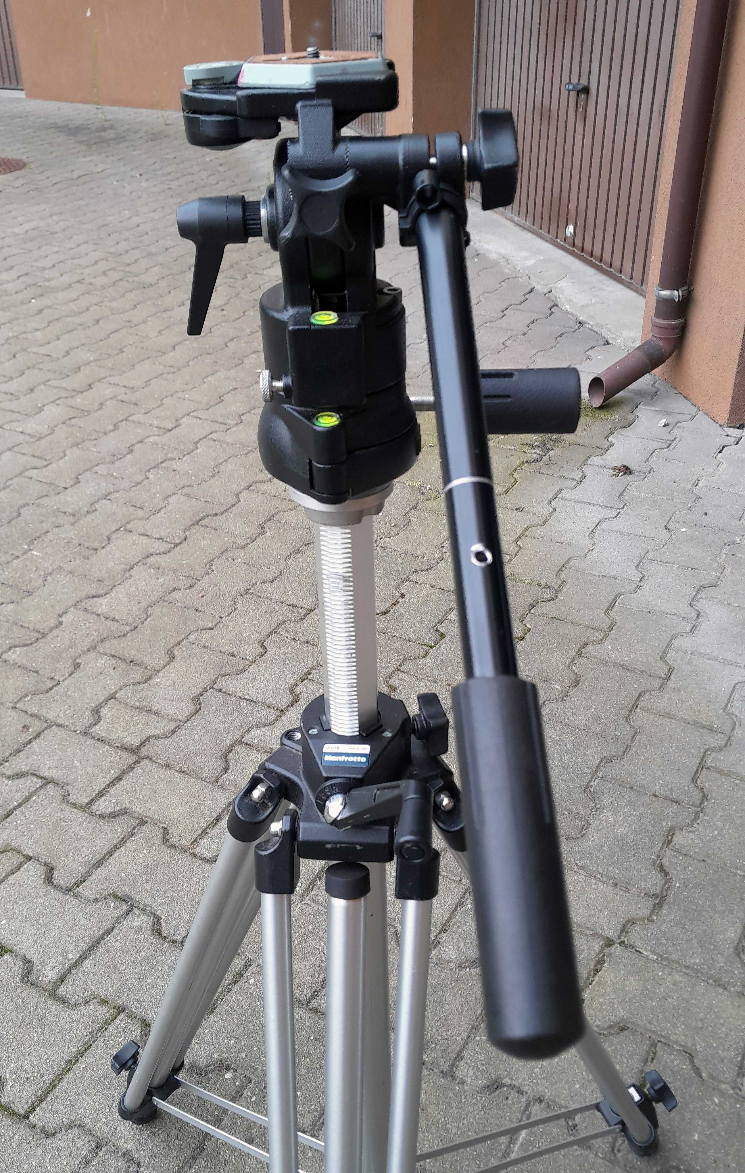 Statyw Manfrotto 028 + głowica 136 + leveling head 138