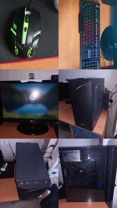 Компьютер в сборе Системный блок Монитор Мышка Клавиатура Комп