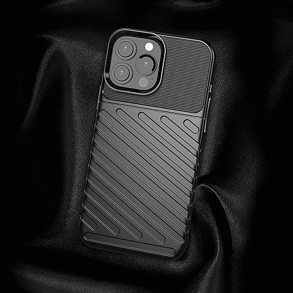 Thunder Case elastyczne pancerne etui pokrowiec iPhone 13 Pro Max ziel