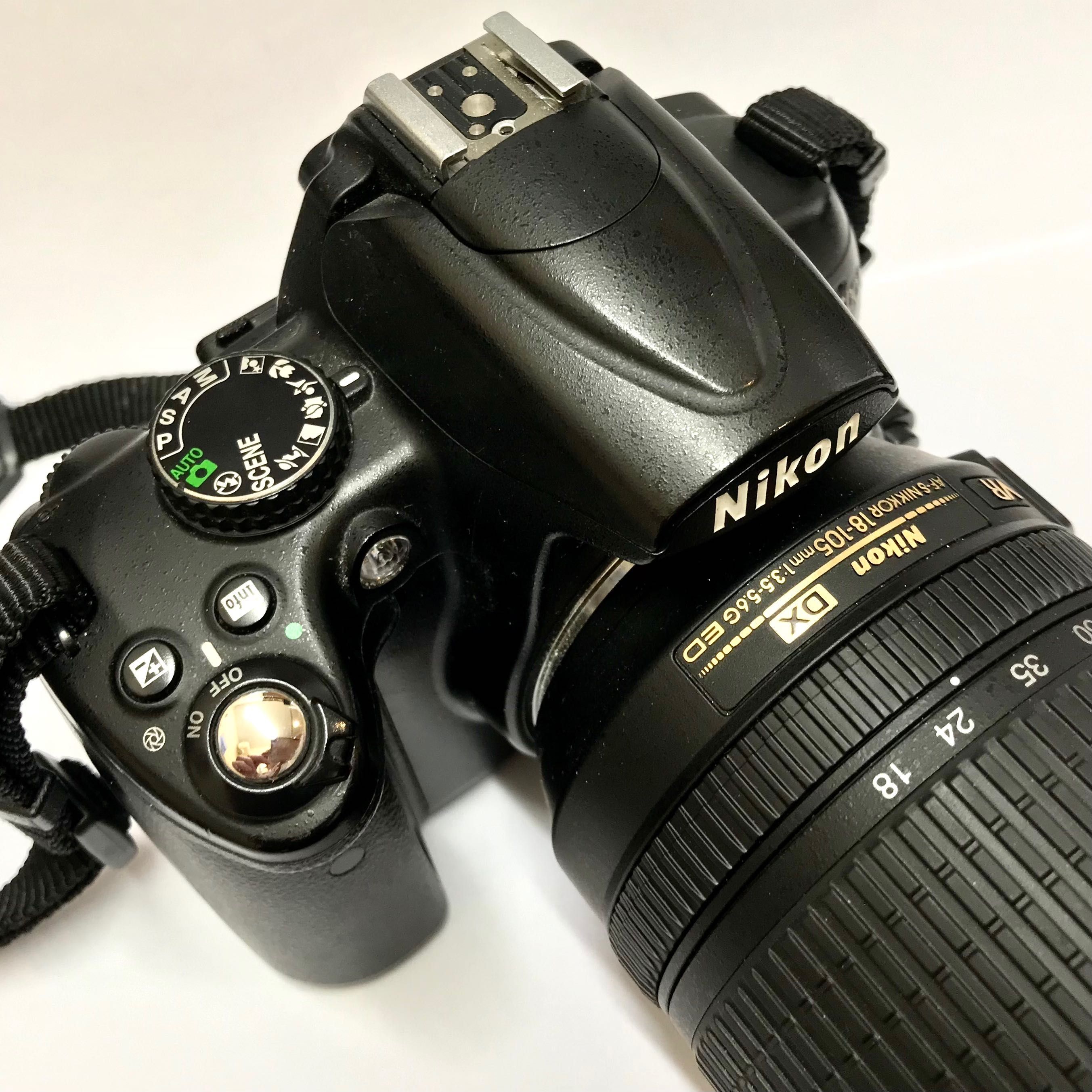 NIKON D5000 Aparat LUSTRZANKA Obiektyw NIKKOR 18-105mm 3.5-5.6 KOMPLET
