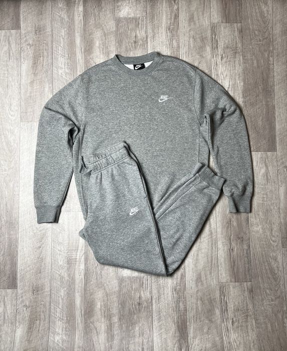 Спортивный костюм Nike размер S оригинал мужской серый найк хлопок