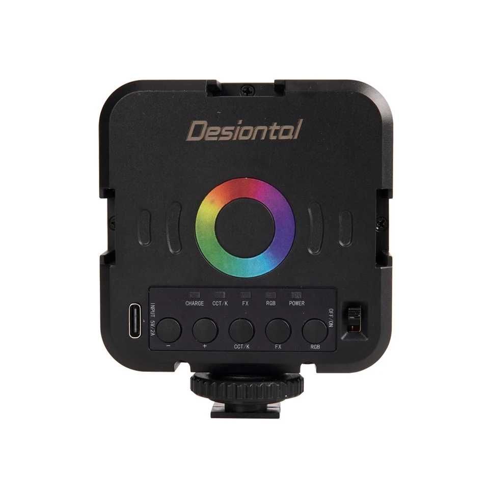 Lampa LED Desiontal W70 RGB do smartfona, aparatu, kamery, GoPro