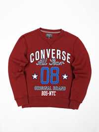 Converse czerwona bluza S logo