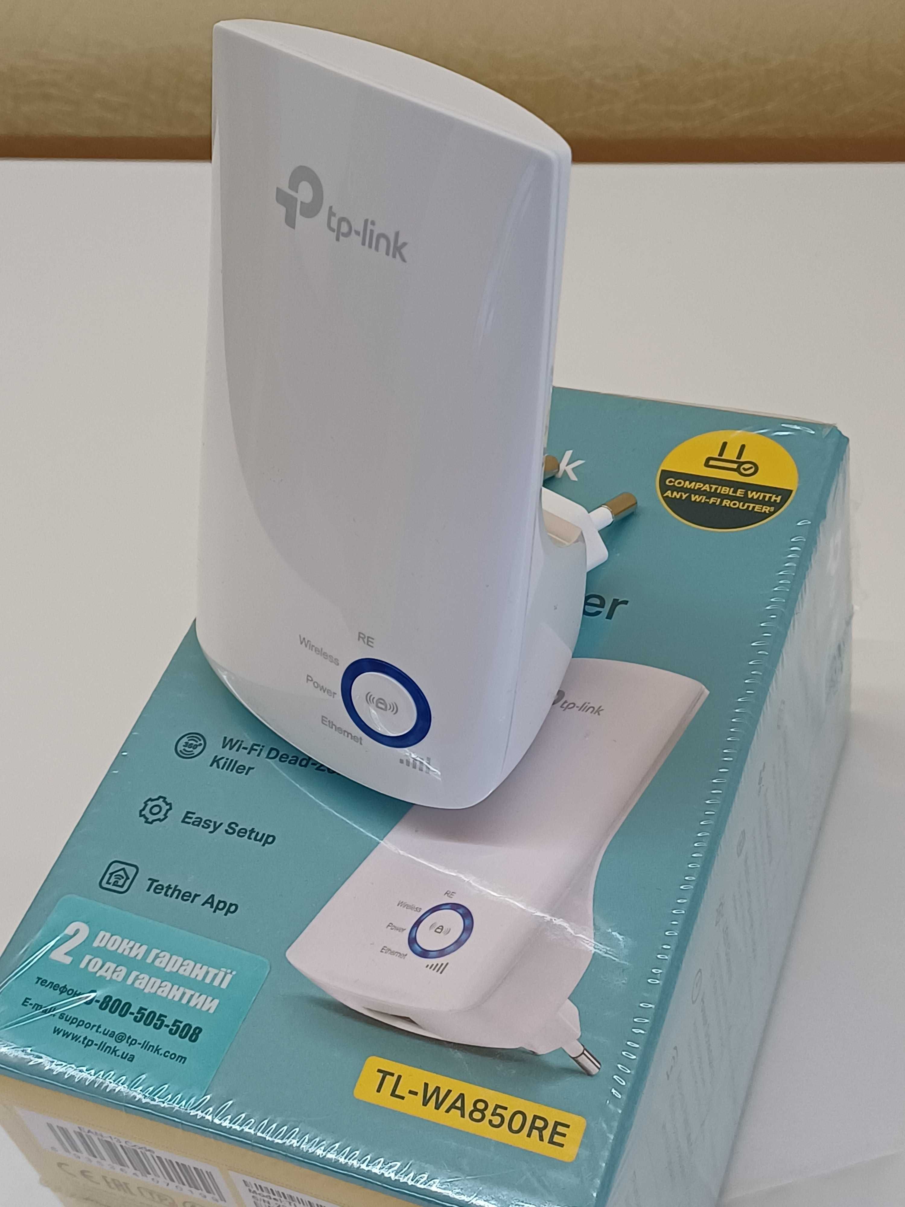Ретранслятор Wi-Fi TP-LINK TL-WA850RE WiFi4 / 300Мбіт/с