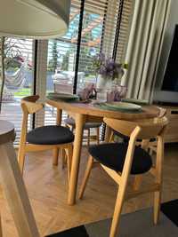 Krzesło drewniane- krzesło tapicerowane- krzesło dębowe- od ręki