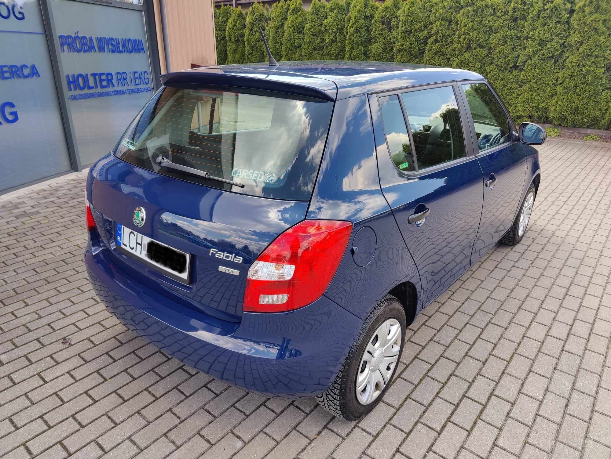 Skoda Fabia II Lift 1.6 TDI 75KM, Klimatyzacja, 4.5L/100km, 2012 rok