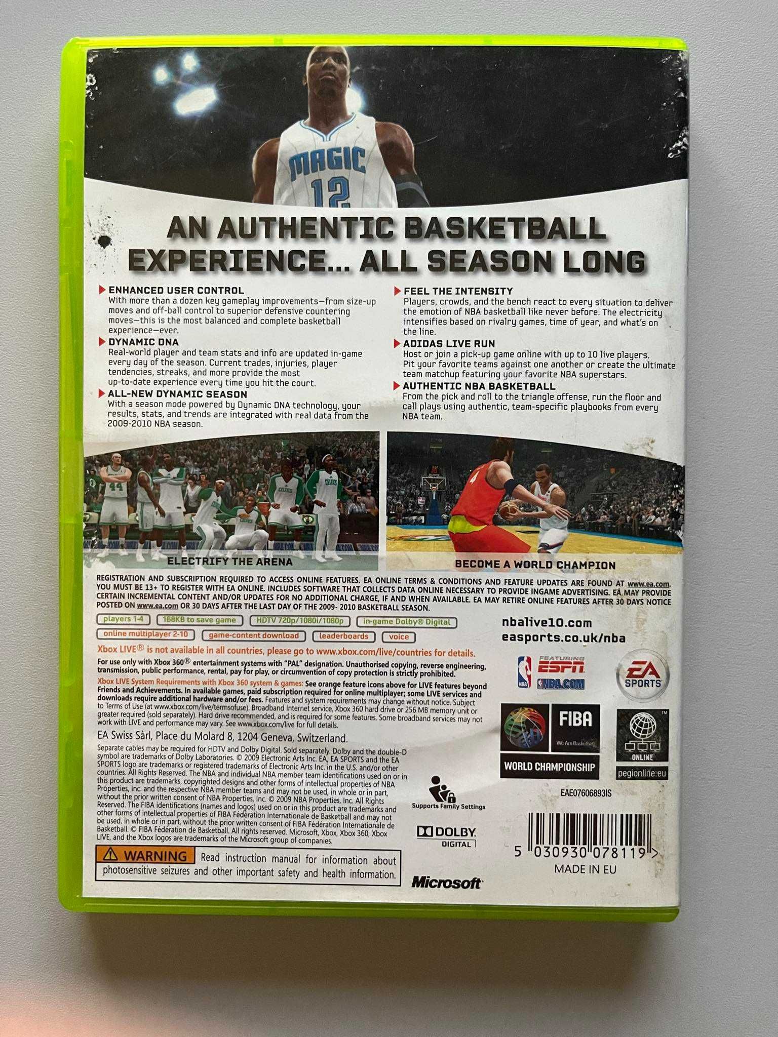Gra NBA Live 10 - Xbox 360