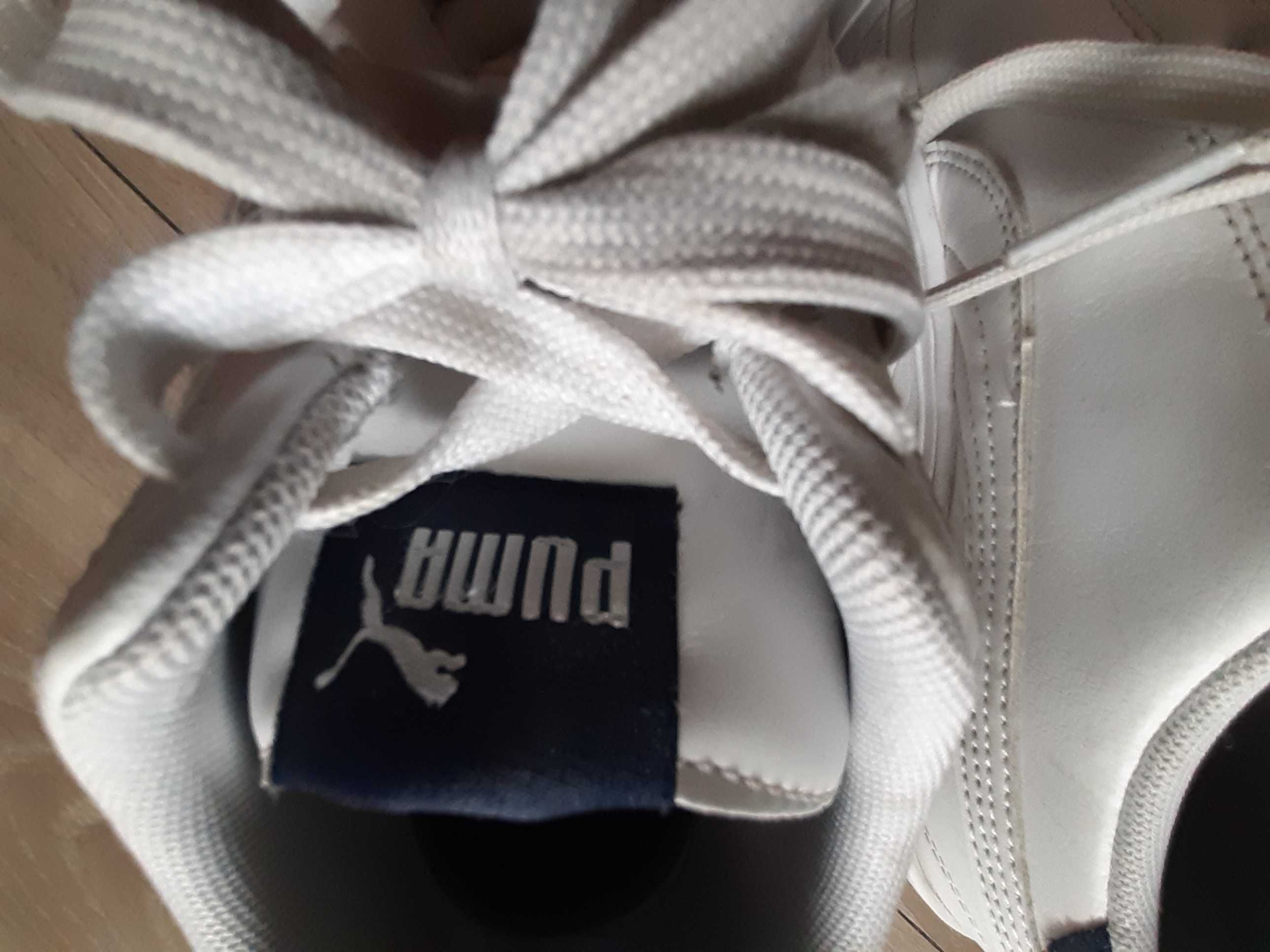 Buty Puma męskie, białe, rozm.42,5 .Wkładka 27,5cm.Cena 100 zł