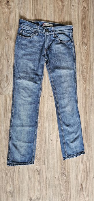 Levis spodnie dżinsowe rozmiar W30 L32 niebieskie wymiary na zdjęciach