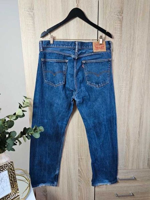 Spodnie jeans  vintage bawełna prosta nogawka Levi's 505 W36 L32