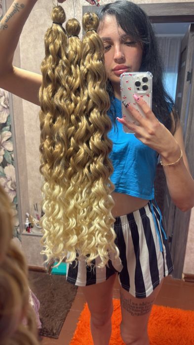 Афро кучери для наращиваныя со %