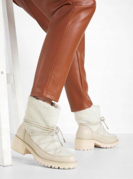 Bonprix Nowe botki śniegowce wsuwane 38