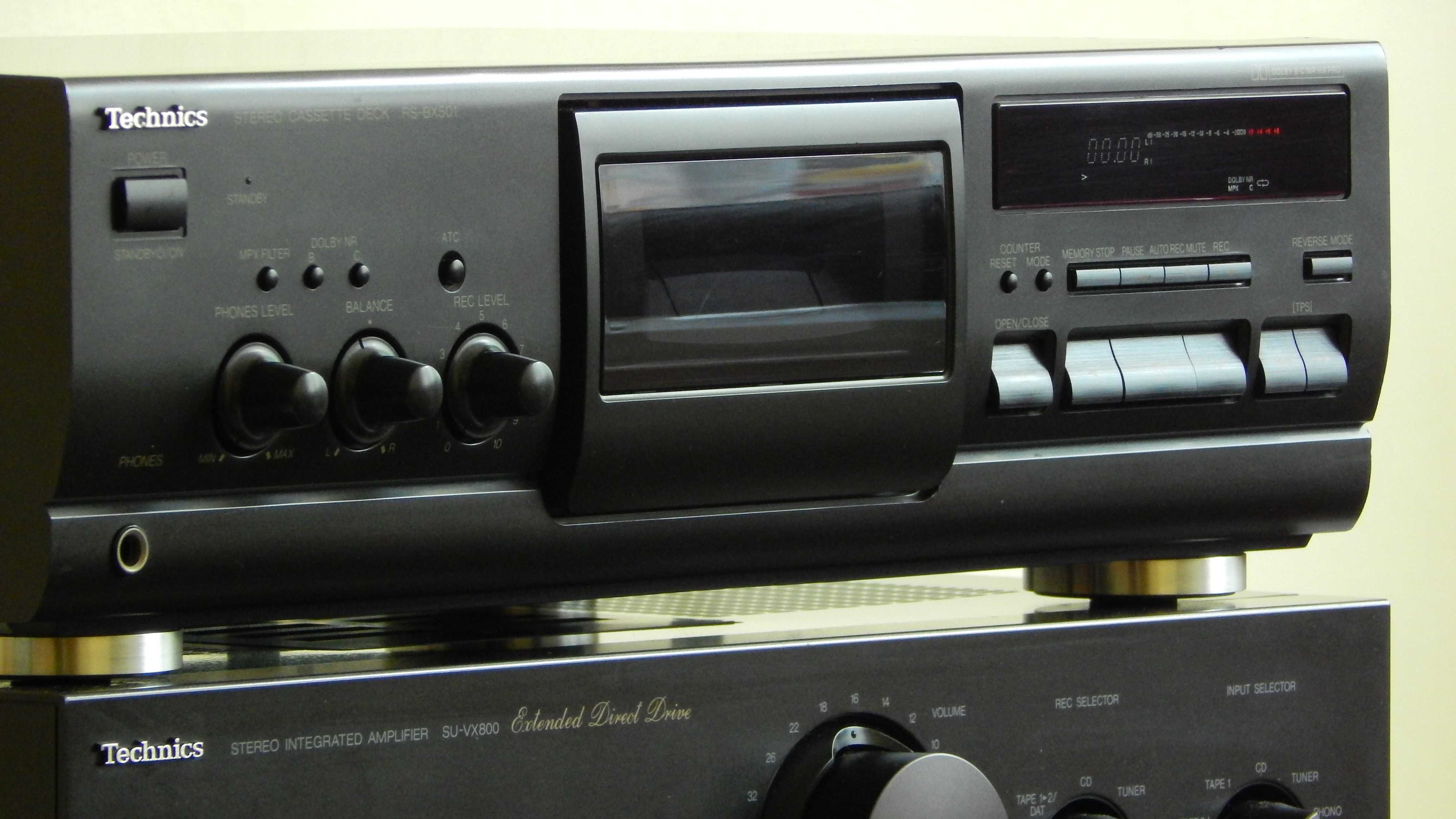 technics wzmacniacz su-vx 800,magnetofon rs-bx501