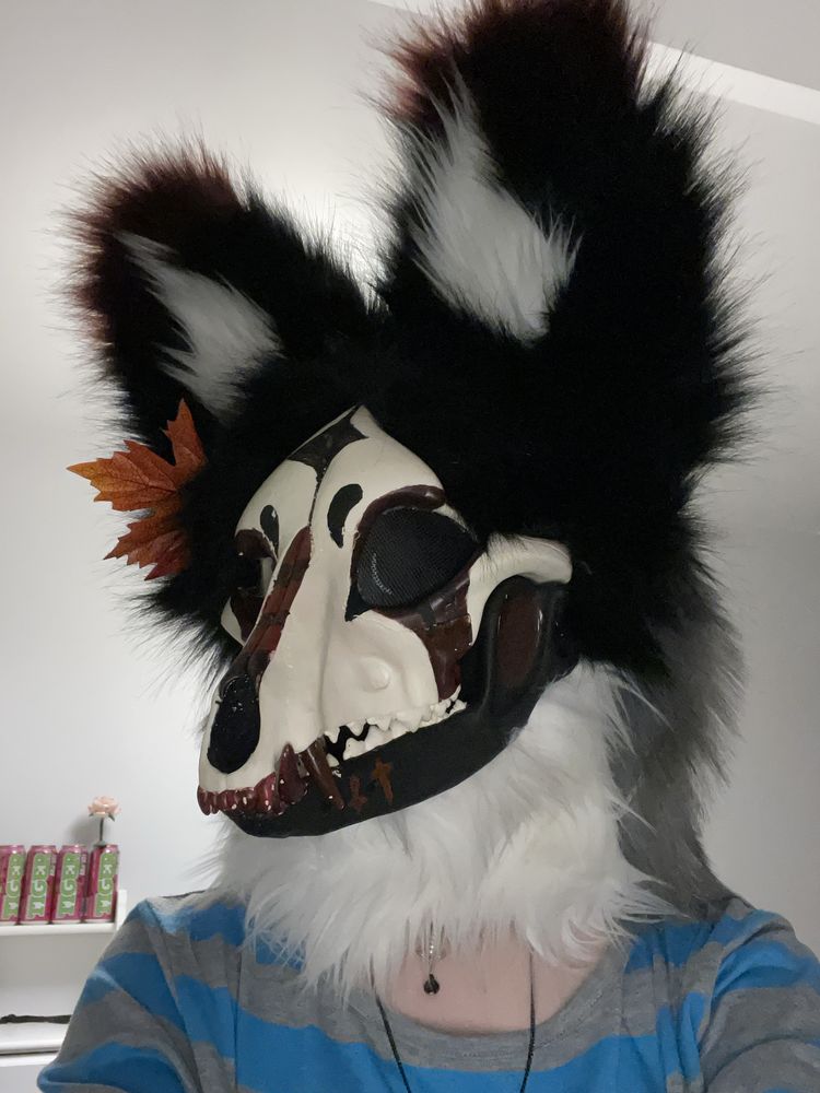 Skull dog fursuit furry