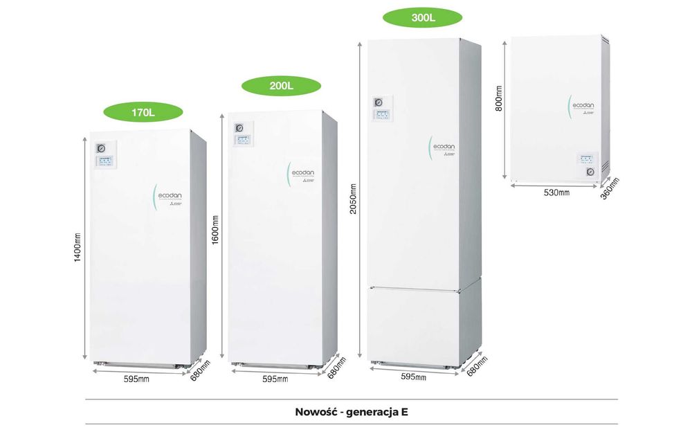 Pompa ciepła M Mitsubishi ECODAN R290 MONOBLOK