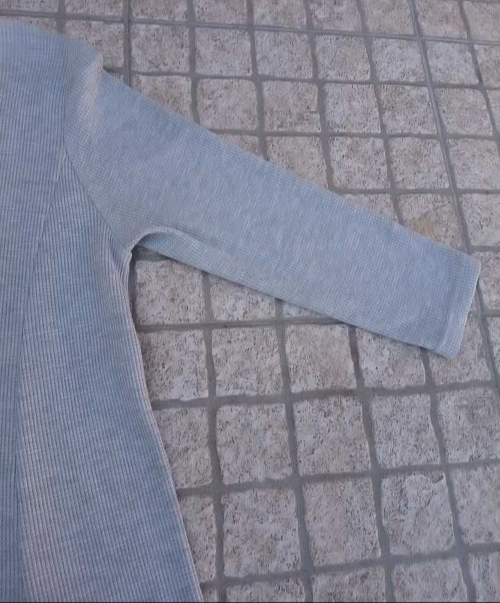Vestido Tiffosi Novo cinzento meia manga
