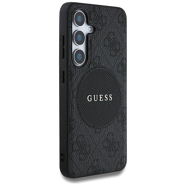 Etui Guess 4G Round Patch Classic Logo MagSafe do Samsung Galaxy S25 c