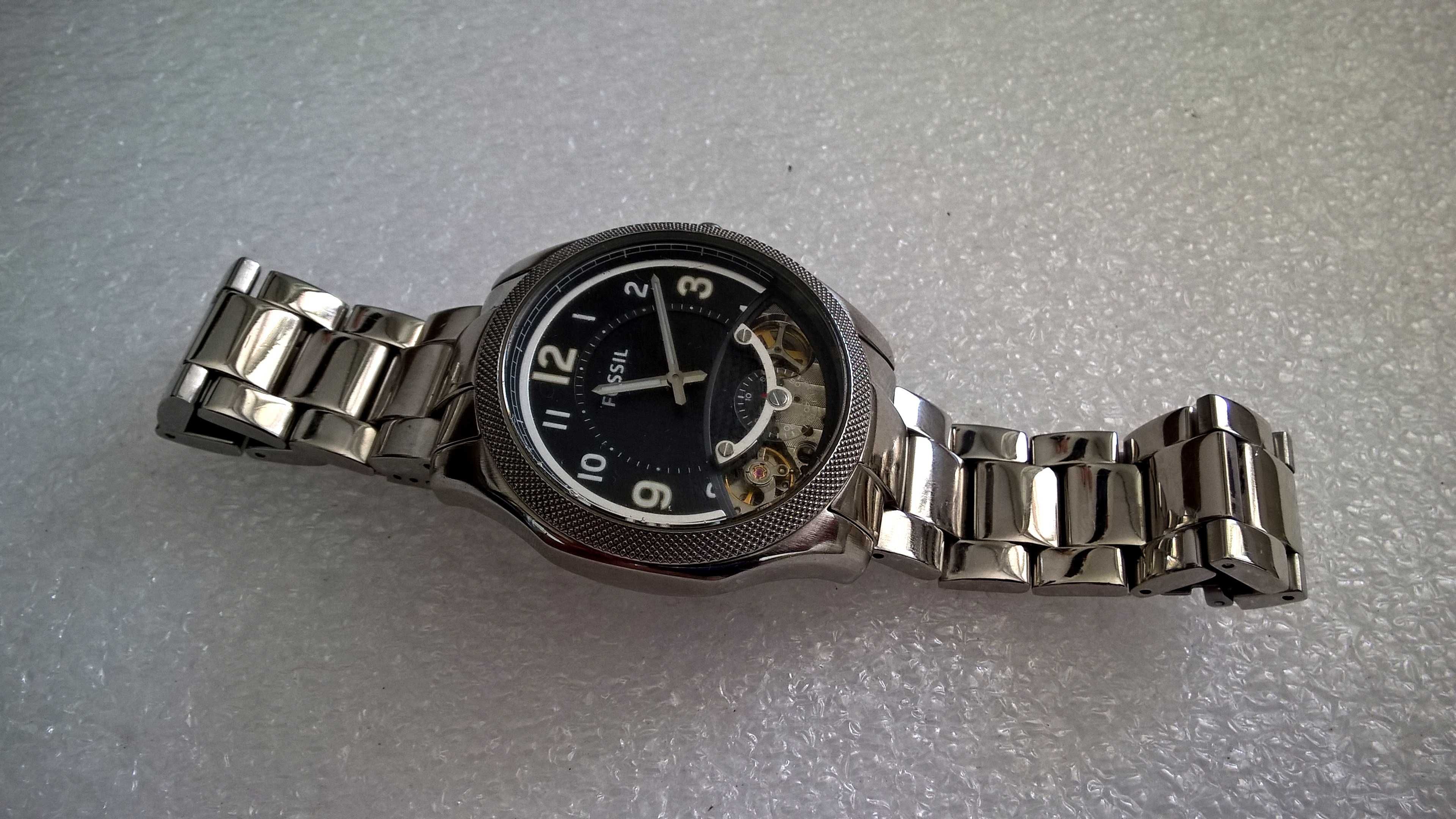 FOSSIL automatic 25 kamieni Open Heart. 42 MM