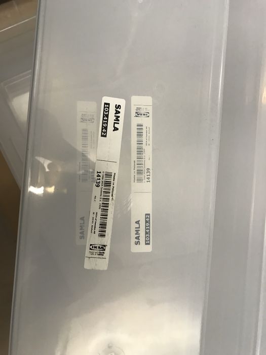 Ikea SAMLA wkład do pojemnika 45/65 l, przezroczysty