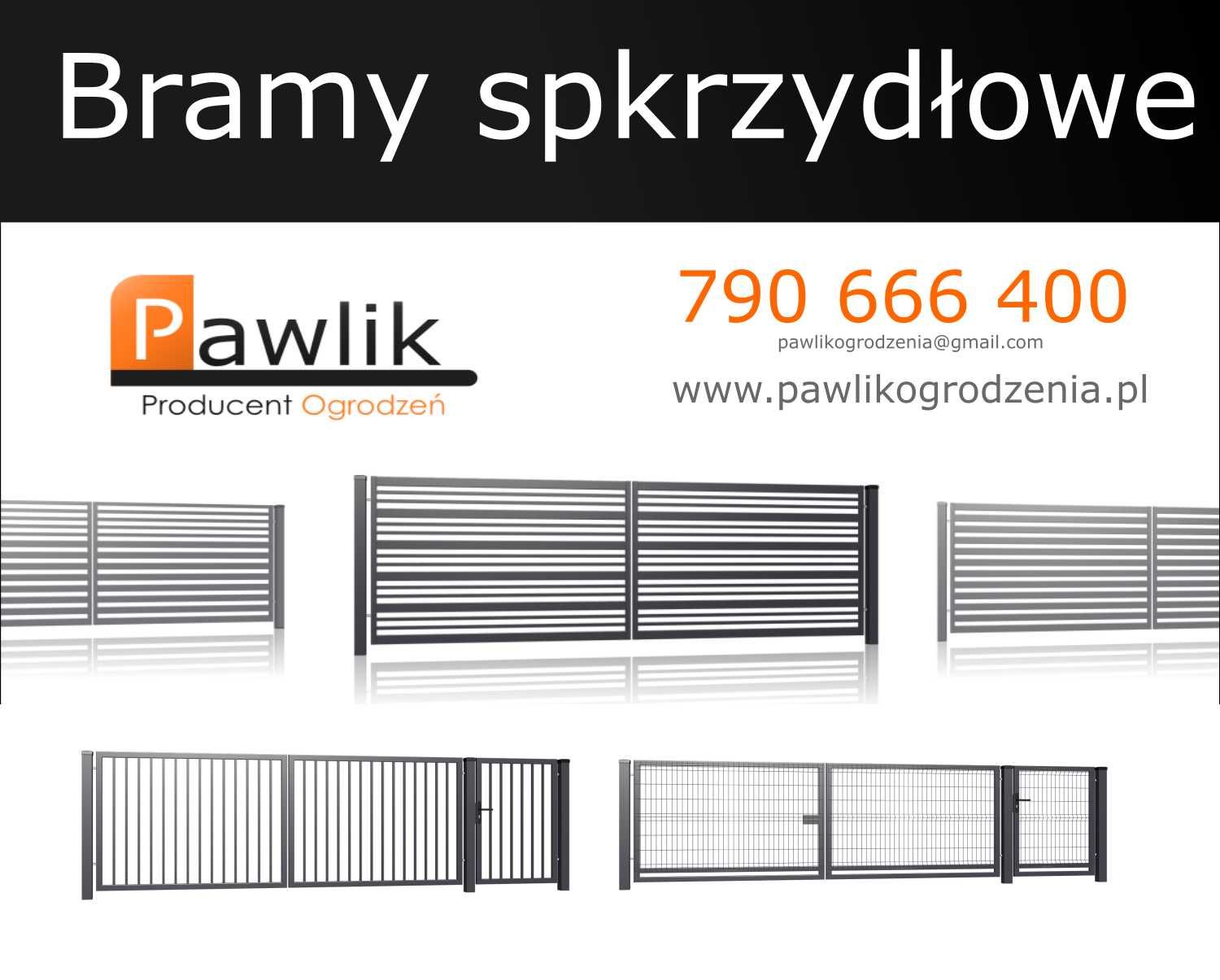Brama Skrzydłowa Modern Palisada pozioma pod automat