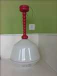 Żyrandol lampa biało czerwona stan idealny