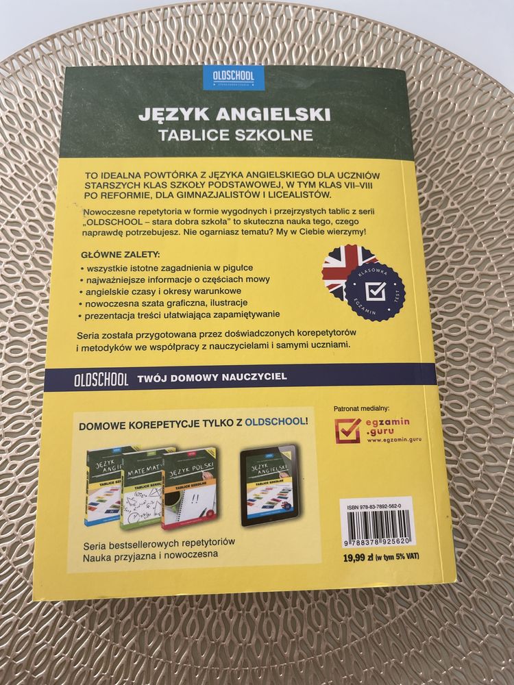 Język angielski tablice szkolne