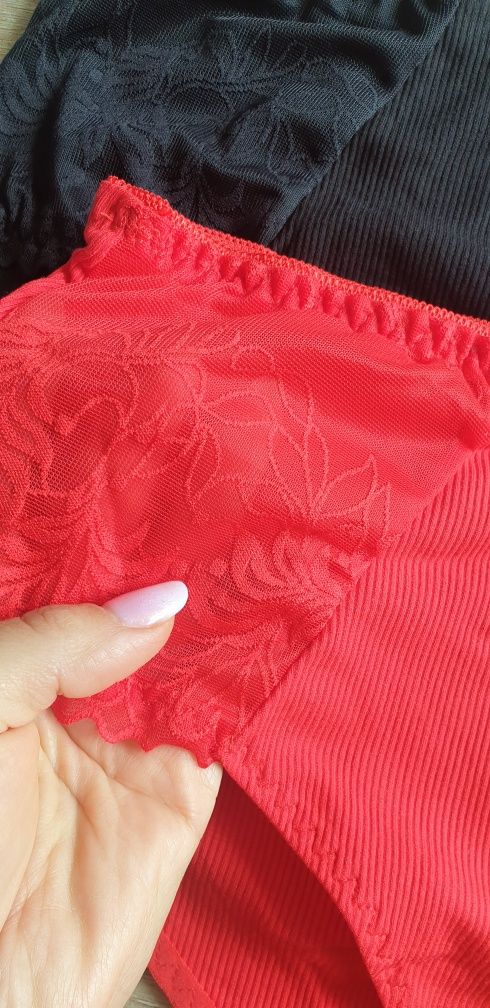 4×Damskie majtki figi z wysokim stanem 3 XL