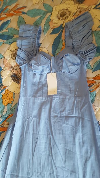 Vestido azul tamanho S novo