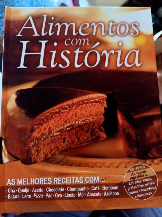 Livro de receitas  "Alimentos com História"