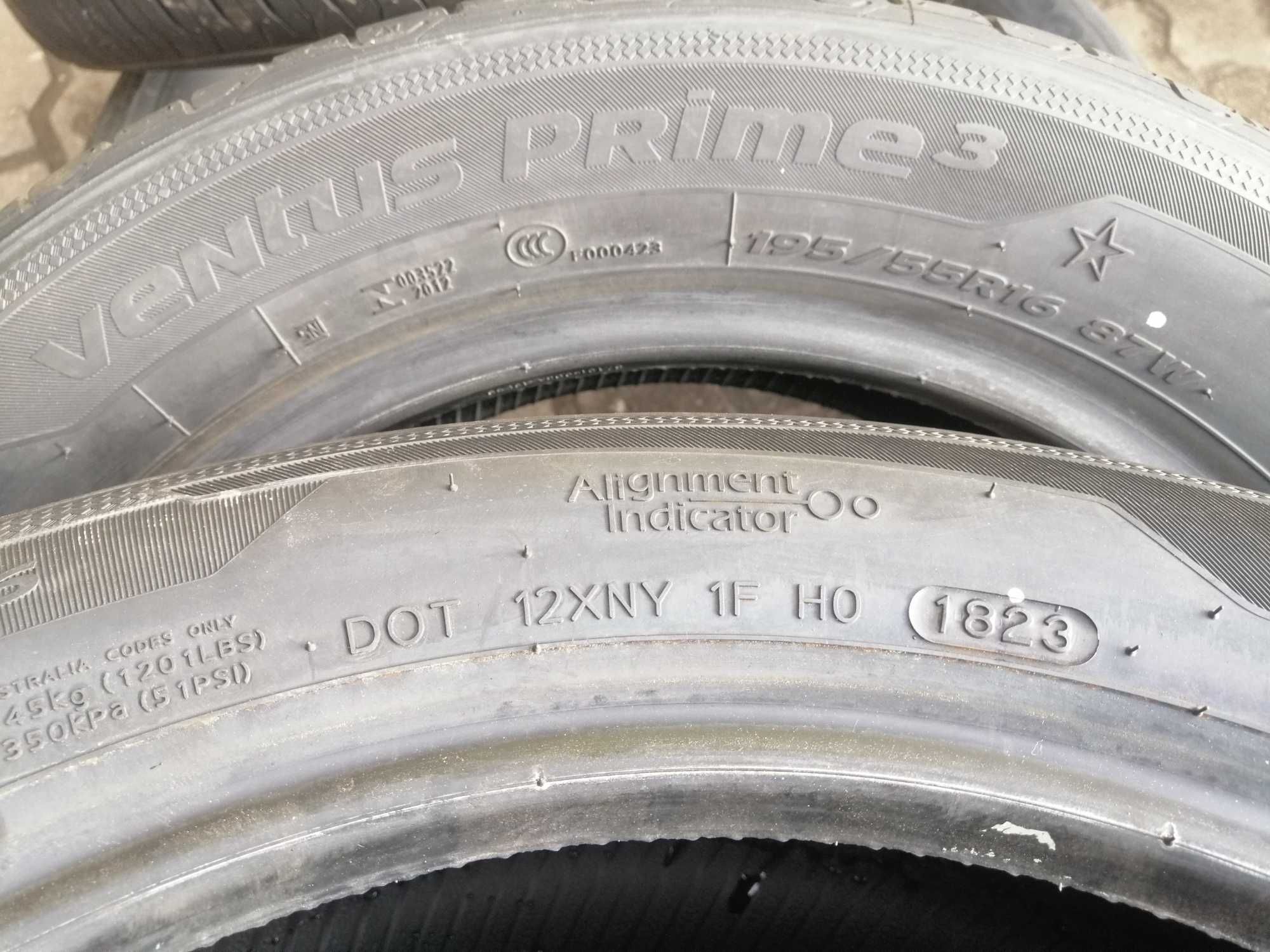 Opony 195/55 R 16 Hankook Ventus Prime 3 K125 Nowe