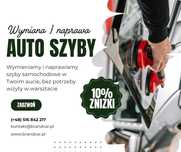 GWARANCJA>Mobilna wymiana/naprawa  szyb samochodowych.