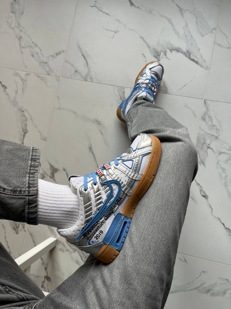 Кросівки Nike Air Rubber Dunk Off- White University Blue(Біло-Сині),на