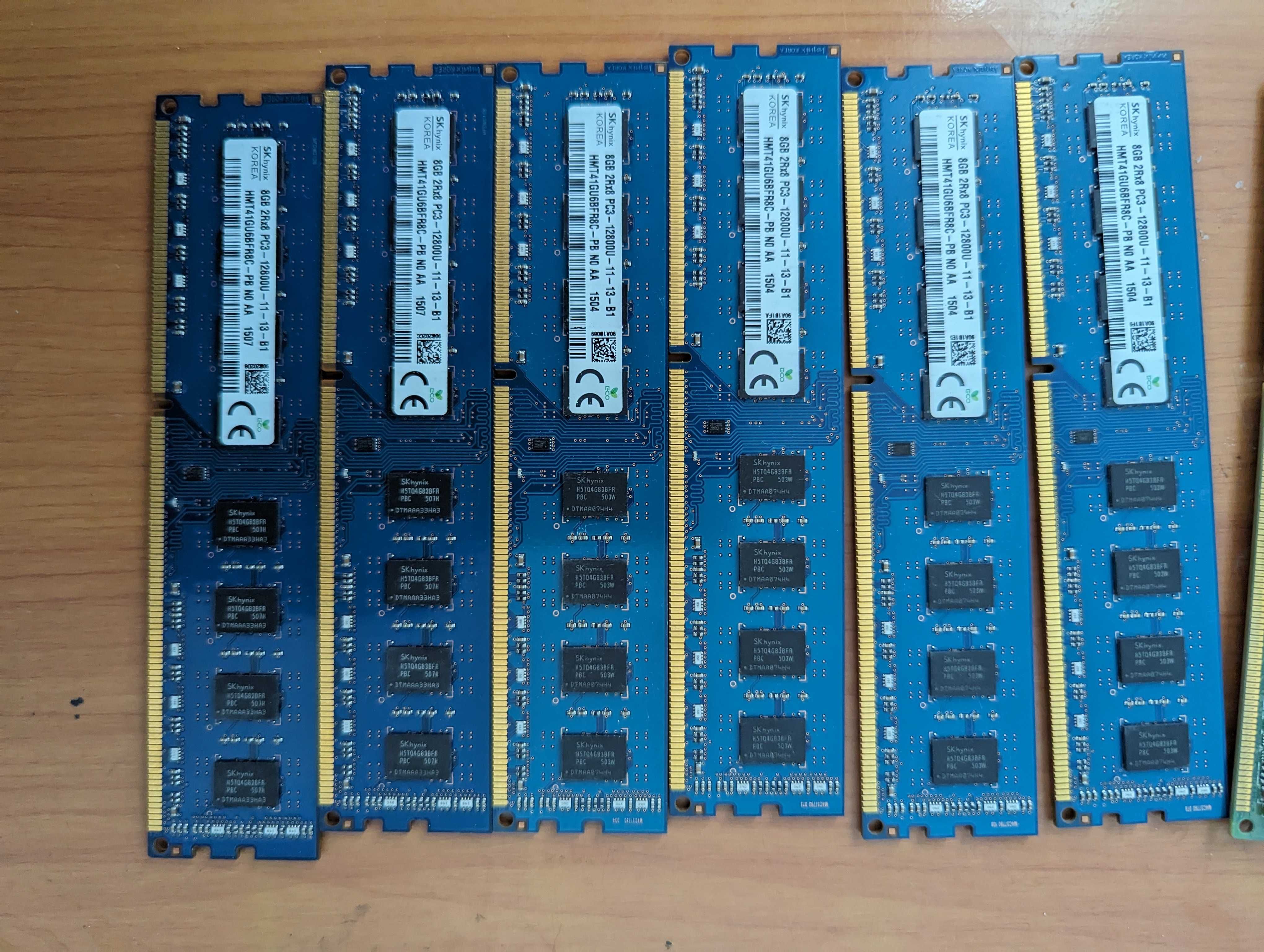 ddr3 8gb hunix ecc 12800u для звичайних пк