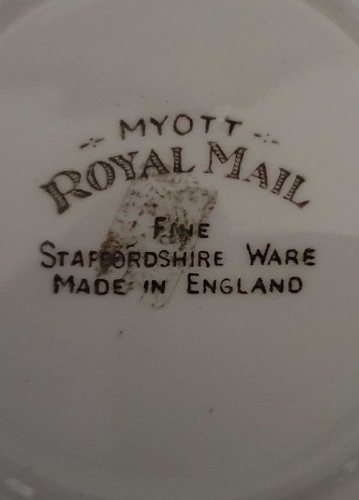 Taça Myott Royal Mail Fine Staffordshire Ware - England - Anos 70