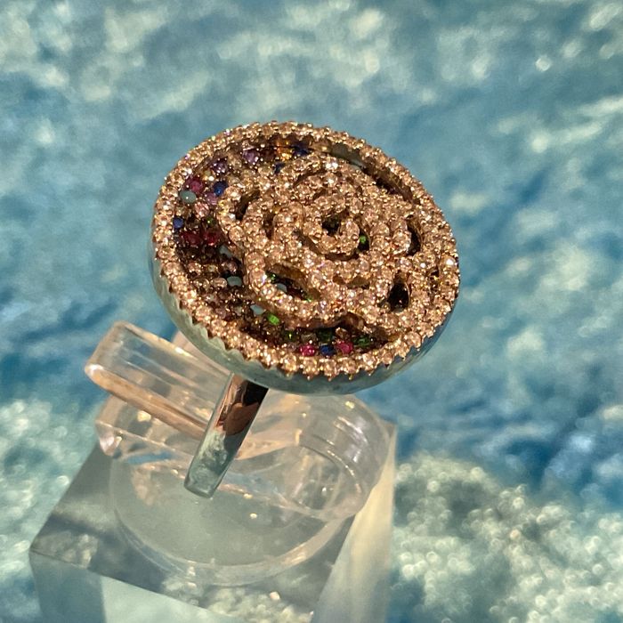 Anel prata lindo tam,14 mm