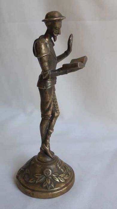Статуэтка бронзовая Дон Кихот, клеймо, 1950-е г.