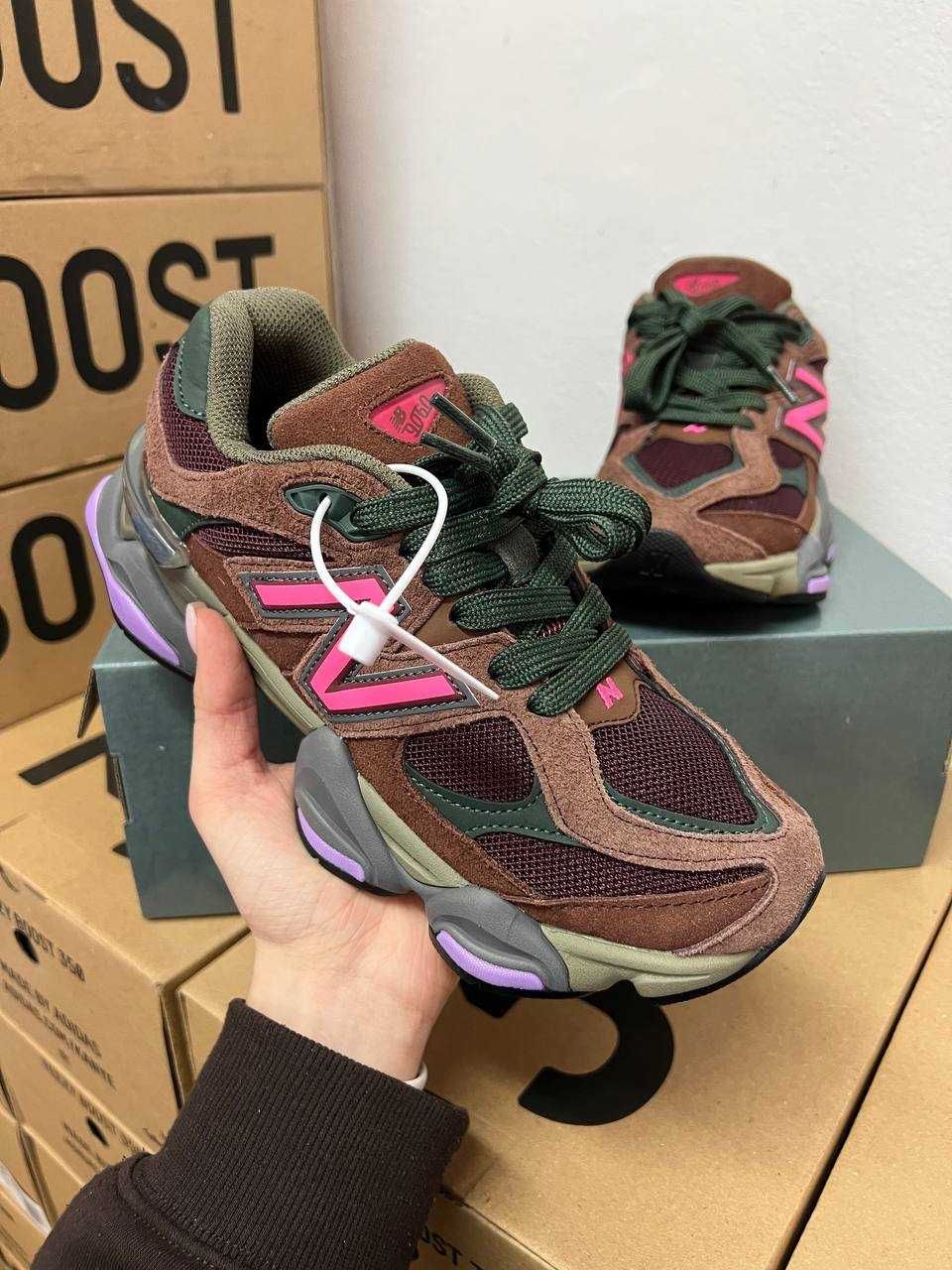 Кроссовки New Balance 9060 burgundy / Нью Беленс 9060 коричневые 38 39