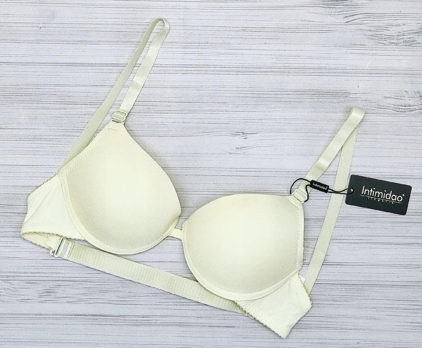 75a biustonosz max push-up odpinany tył intimidao gładki powiększa