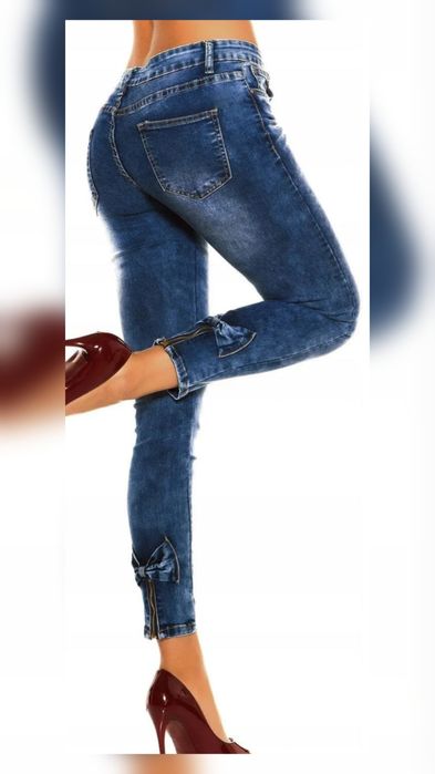Spodnie jeansowe damskie rurki