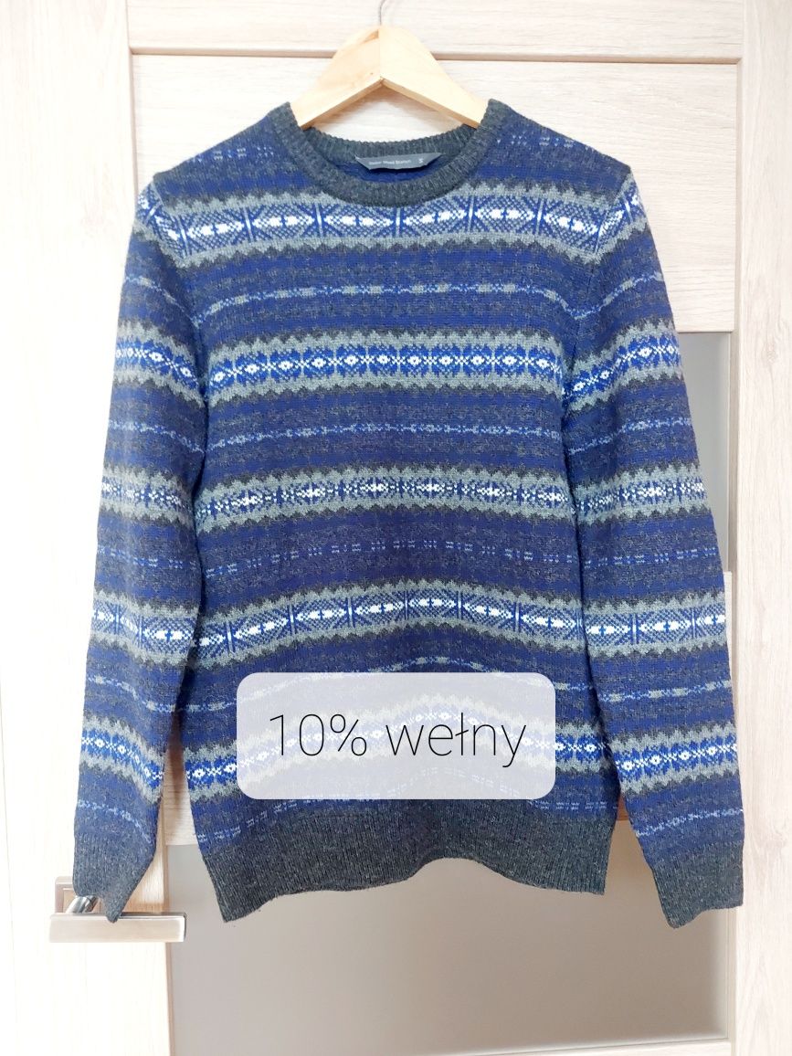 Zimowy sweter z wełną Cedar Wood State S narty zima