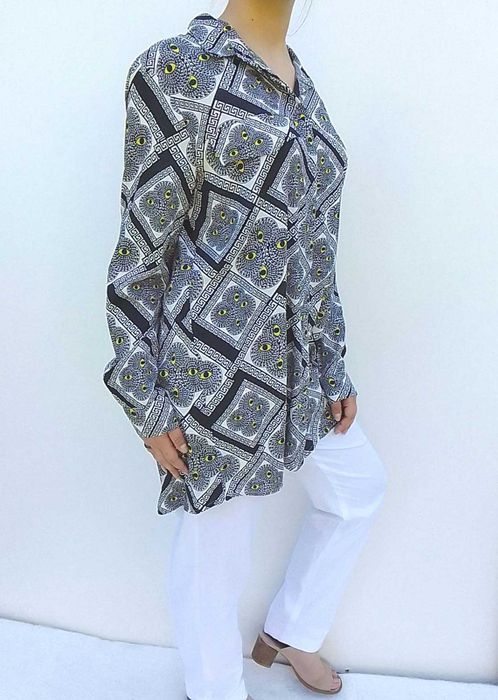 Monki długa swobodna koszula bluzka oversize S M 36 38 NOWA