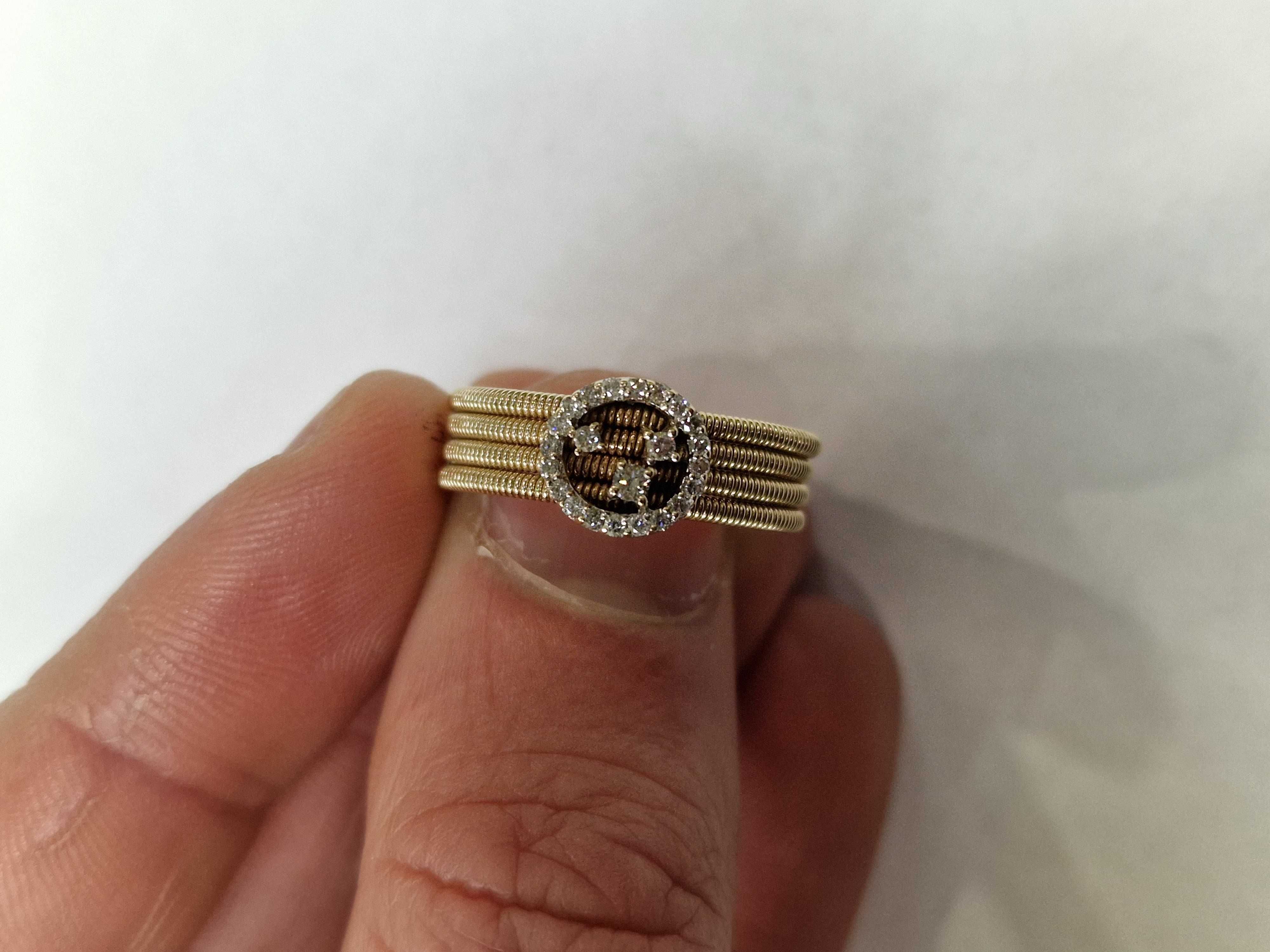 Złoty pierścionek damski/ 585/ 6.46 gram/ R16/ 23x DIA/ wycena