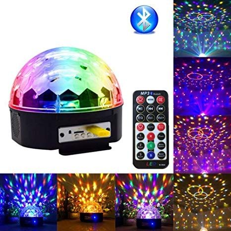 Диско шар Bluetooth Led Magic Ball Light с поддержкой MP3 флешка пульт